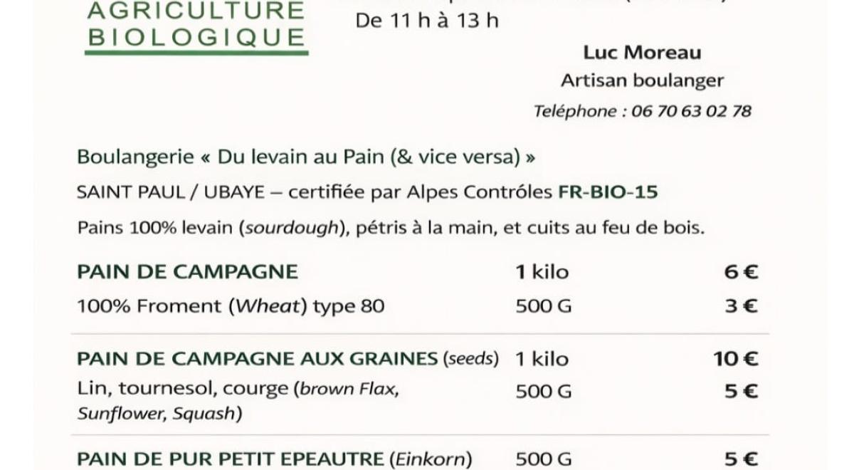 Du levain au Pain (&amp; vice versa)