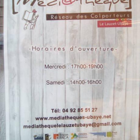 Médiathèque Le Lauzet-Ubaye Ouverture juillet 2017