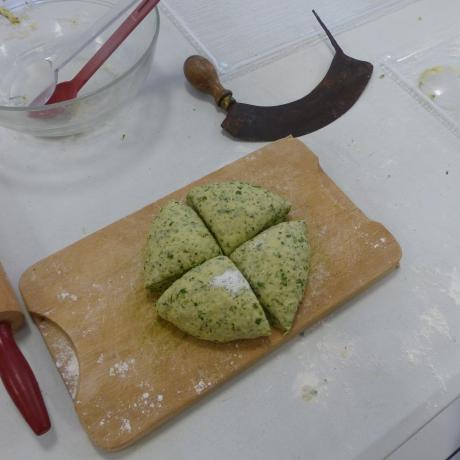 pâte pour les longettes aux herbes - le lauzet-ubaye