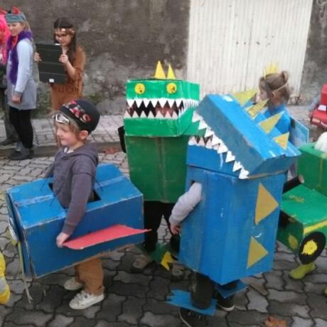 carnaval à l'école du Lauzet Ubaye
