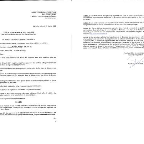 EMPLOI DU FEU EMPLOI DU FEU