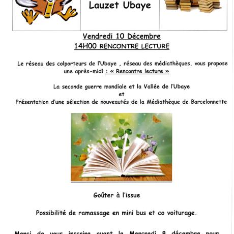 RENCONTRE LECTURE