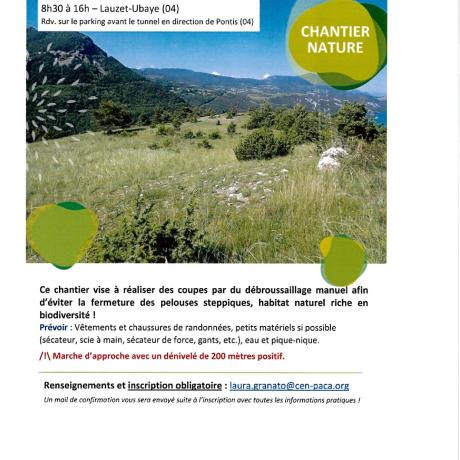 CHANTIER NATURE CHANTIER NATURE