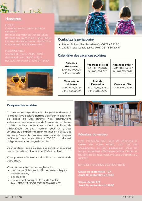 INFOLETTRE