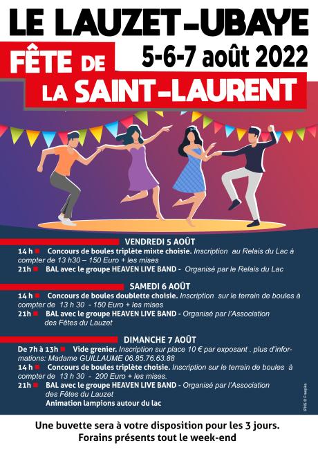 FETE DE LA SAINT LAURENT LE LAUZET UBAYE