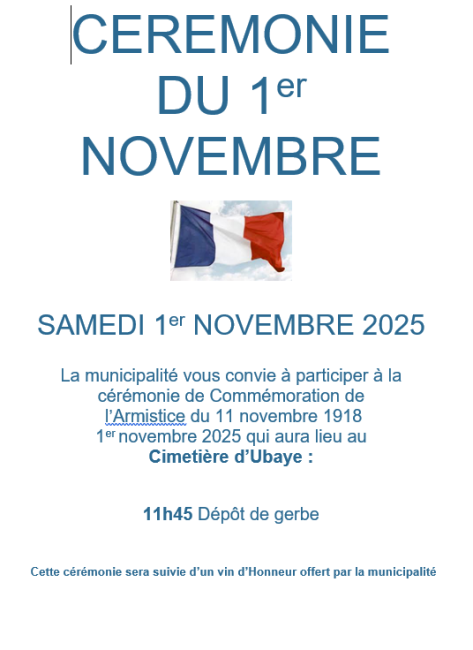 CEREMONIE COMMEMORATIVE