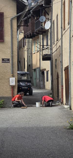 Nettoyage de la goutière