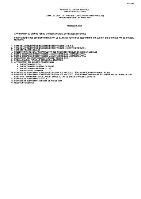 CONSEIL MUNICIPAL