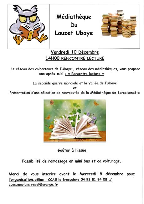 RENCONTRE LECTURE